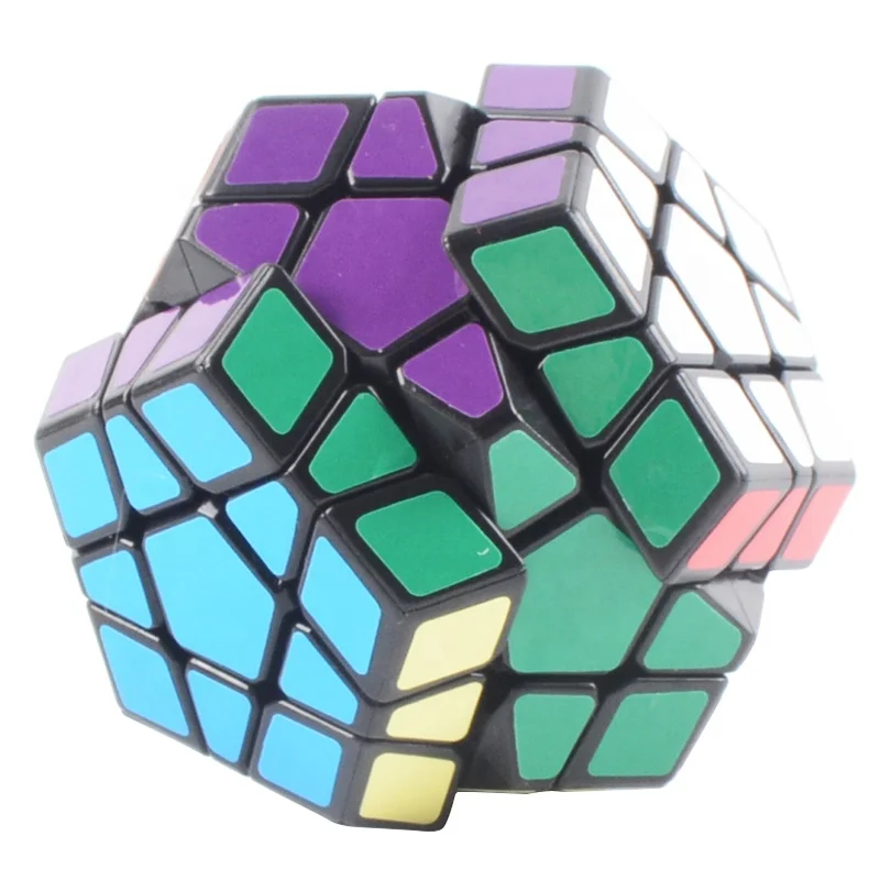 12 surfaces professional anti stress puzzle megaminxed cube with 3 layer