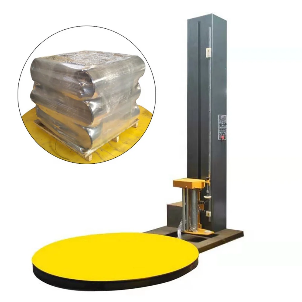 
High Quality Grade Automatic Robotic Pallet Stretch Wrapper Wrapping Machine 