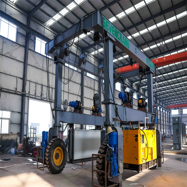Manufacture Rubber Tyred Gantry Crane 30t 50 Ton 60t 80ton RTG Rubber Tyred Gantry Cranes For Sale
