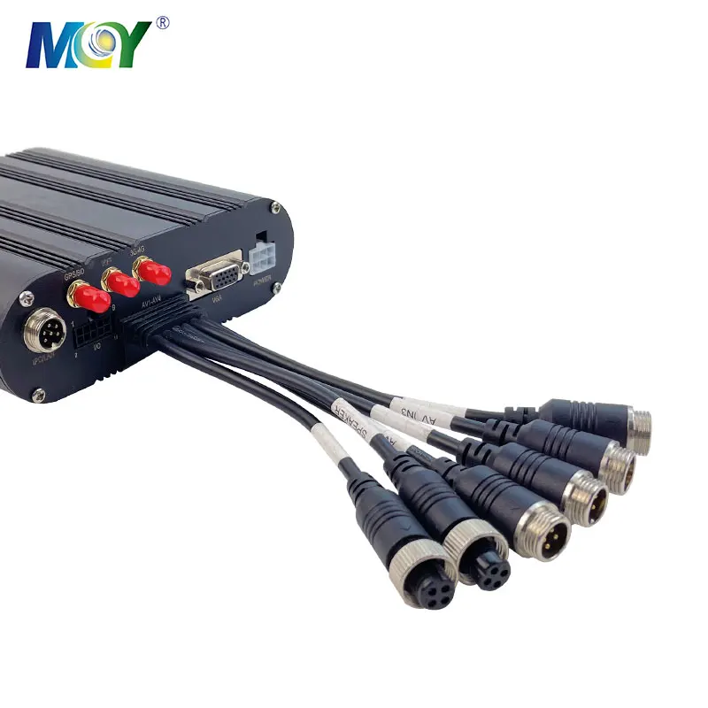 MCY 4+1 IPC 5 Channel Full HD Dual SD Card Truck Bus Vehicle Mobile DVR Monitor 4 Channel Tracker MDVR With 3G 4G WIFI GPS