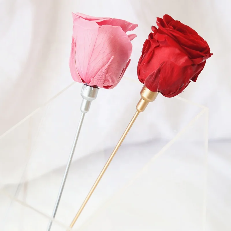 Every Love Clear Single Rose Acrylic Flower Box Customized For Valentine Day