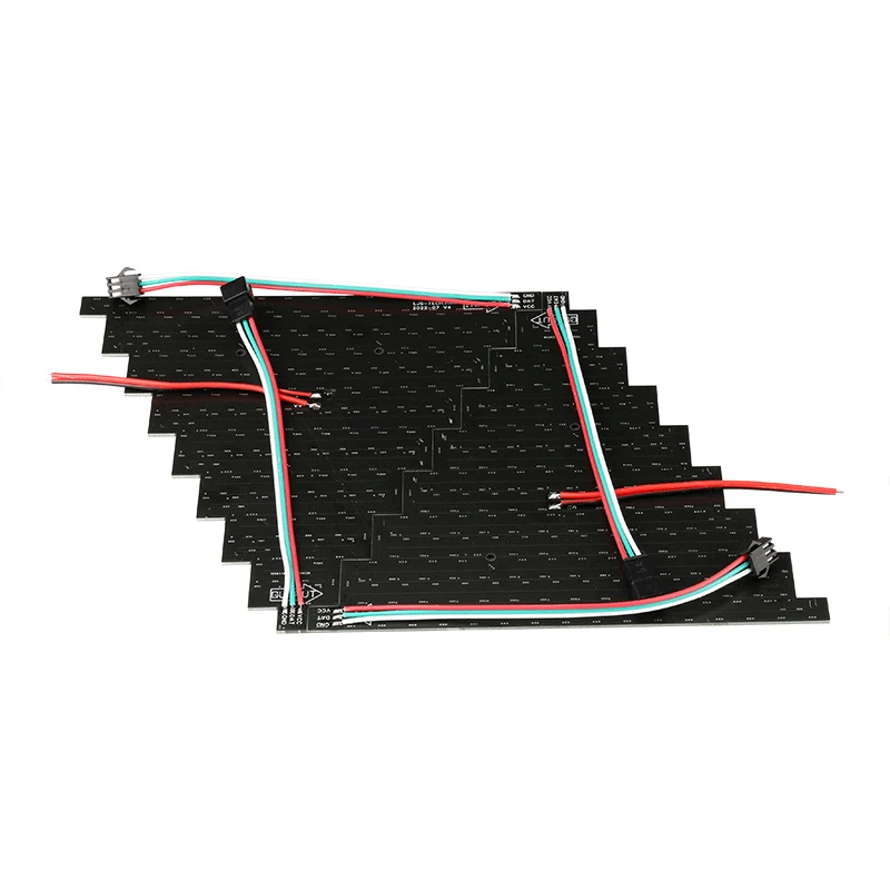 144LEDs Pixel DIY Digital Quantum Screen Panel Triangle led dot matrix screen 2812B Full color spliceable creative led display