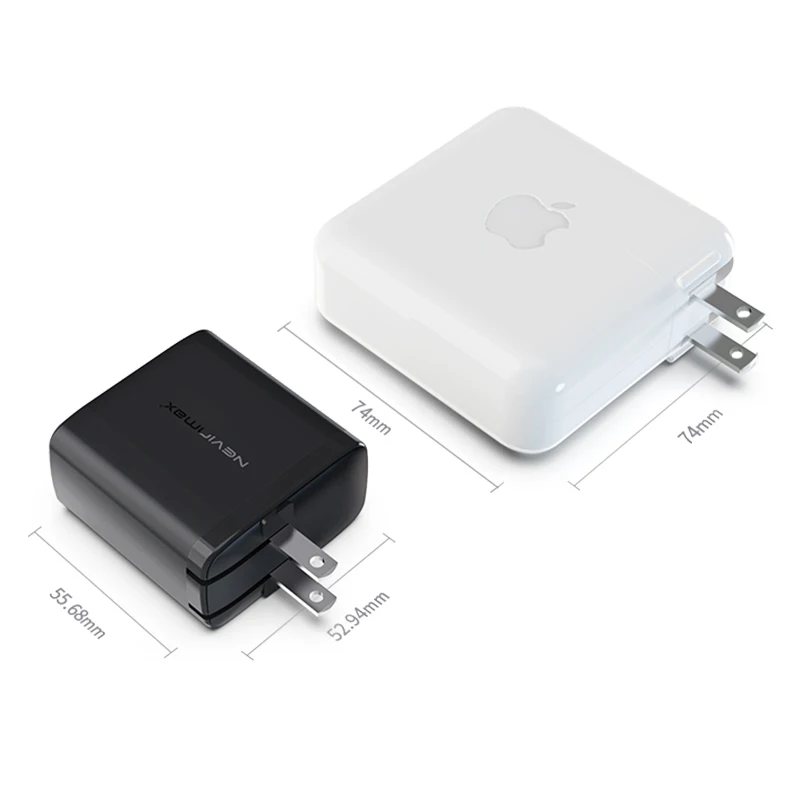  Заводская дешевая цена 65 Вт GaN PD дорожное зарядное устройство USB C один порт с вилкой Стандарта US UK EU