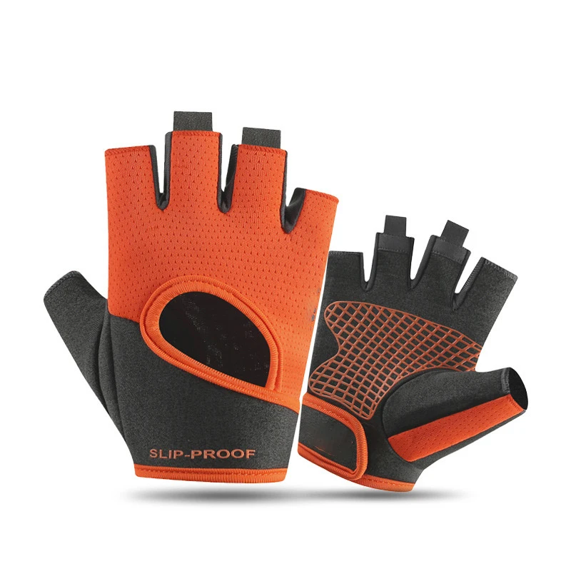 Custom logo man unisex sport  women weight lifting half finger fitness gym gloves