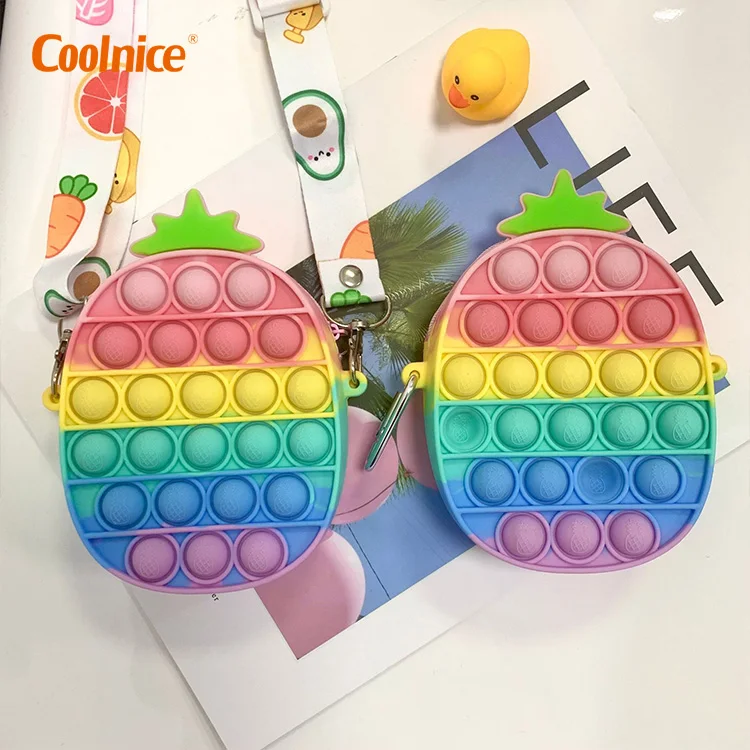 New Pink Strawberry Bag Wholesale Large Fidget Toys Stress Balls Fidget Toys