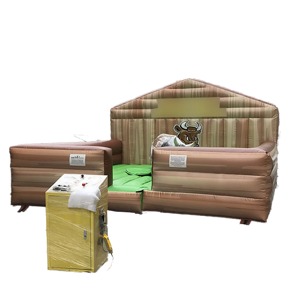 Wholesale Commercial sport game Amusement Park Equipment Attractions Inflatable Mechanical Bull Mattress For Children