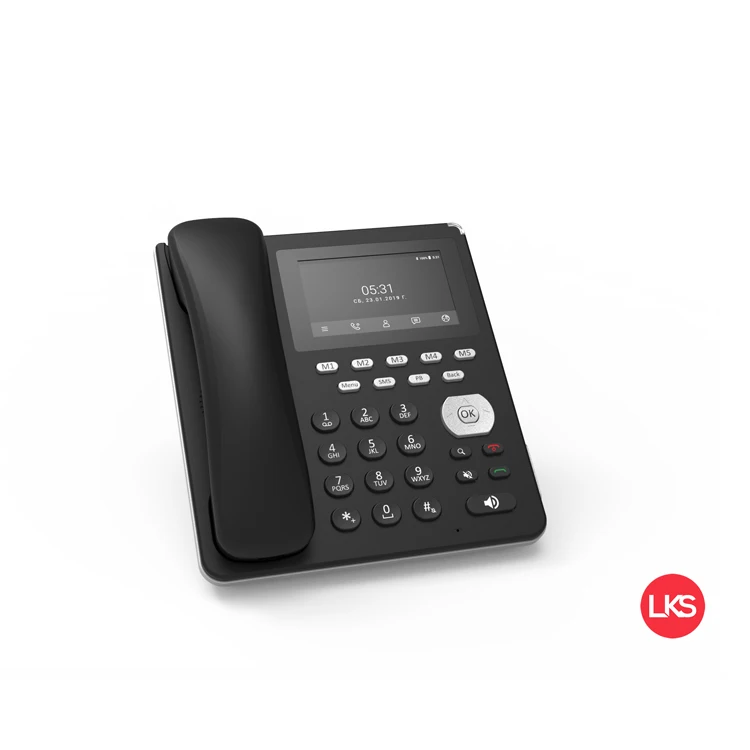 Best Selling Telephone Wifi 4g Android Gsm Desktop Phone Sim Card