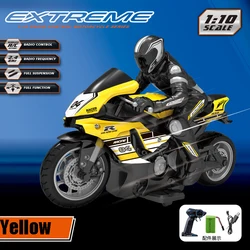 1:10 2.4GHz Electric Kids Toys High Speed Racing Motorbike RC Car Rotation and Drift Remote Control Motorcycle