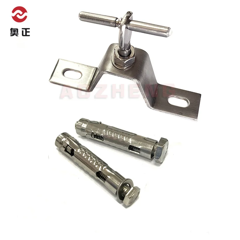 High quality  adjustable customized 304 316 Stainless Steel galvanized steel marble granite ceramic bracket  screw bolts