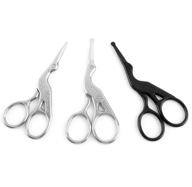 Stainless Steel Mini Makeup Beauty Scissors Cuticle Eyebrow Trimming Eyelash Extension