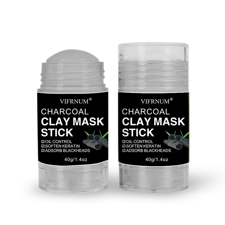 kaolin facial mask clay 40g customized logo charcoal clay mask stick