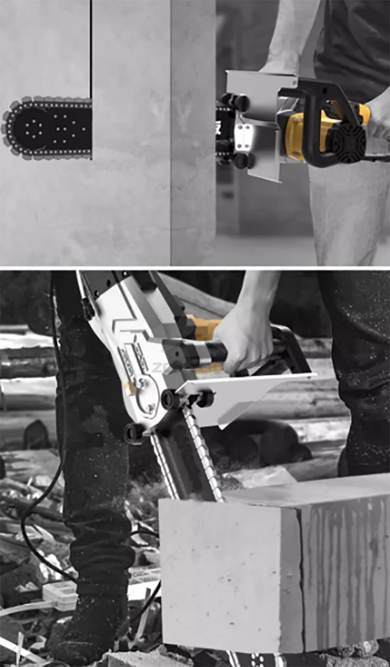 Home Use Reinforced Concrete Cutting New or Used Electric Chain Cutting Saw Manual Tension Band Saw Machine