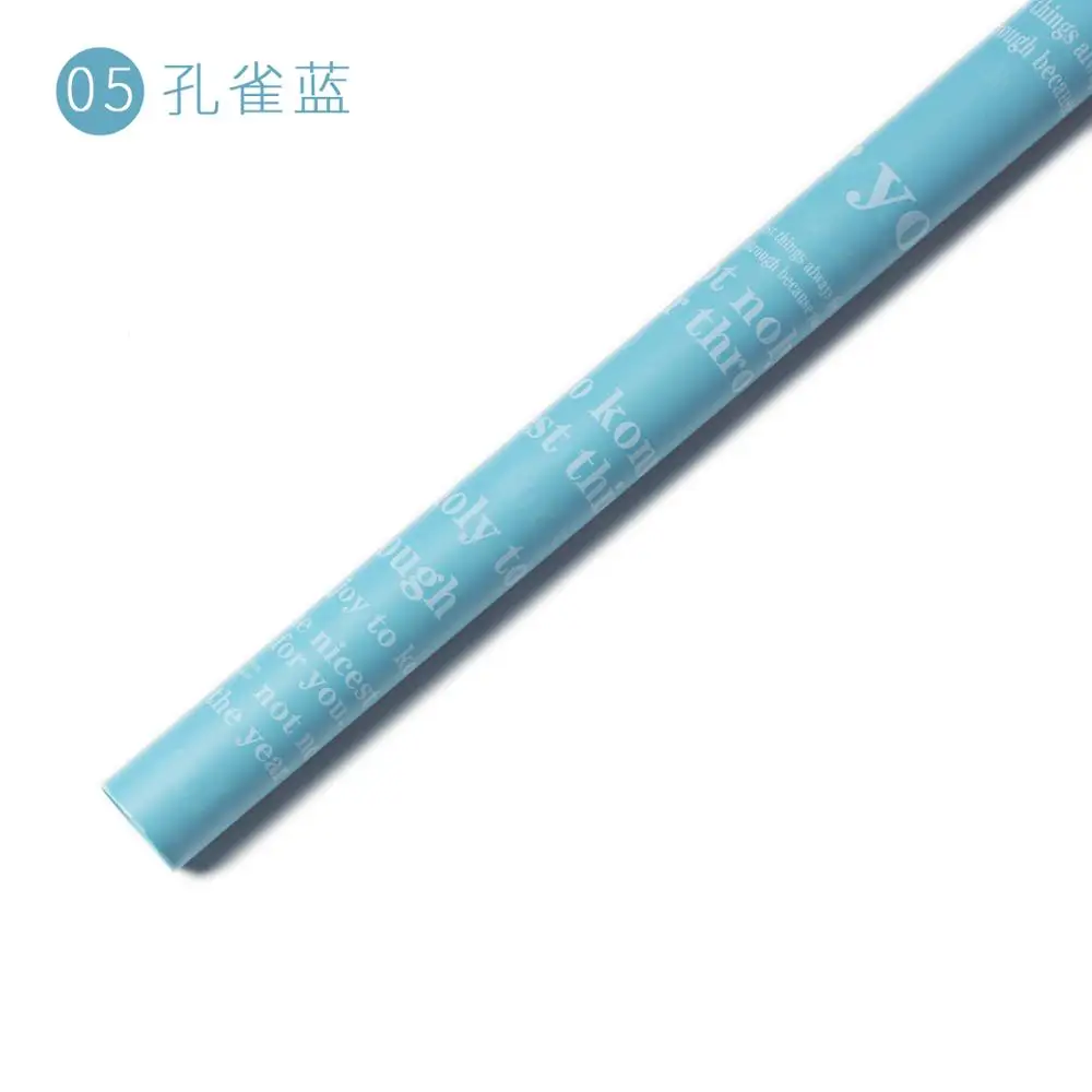 
Shinewrap 2020 New design wrapping paper letter printing waterproof plastic film for Bouquet flower wrapping paper 