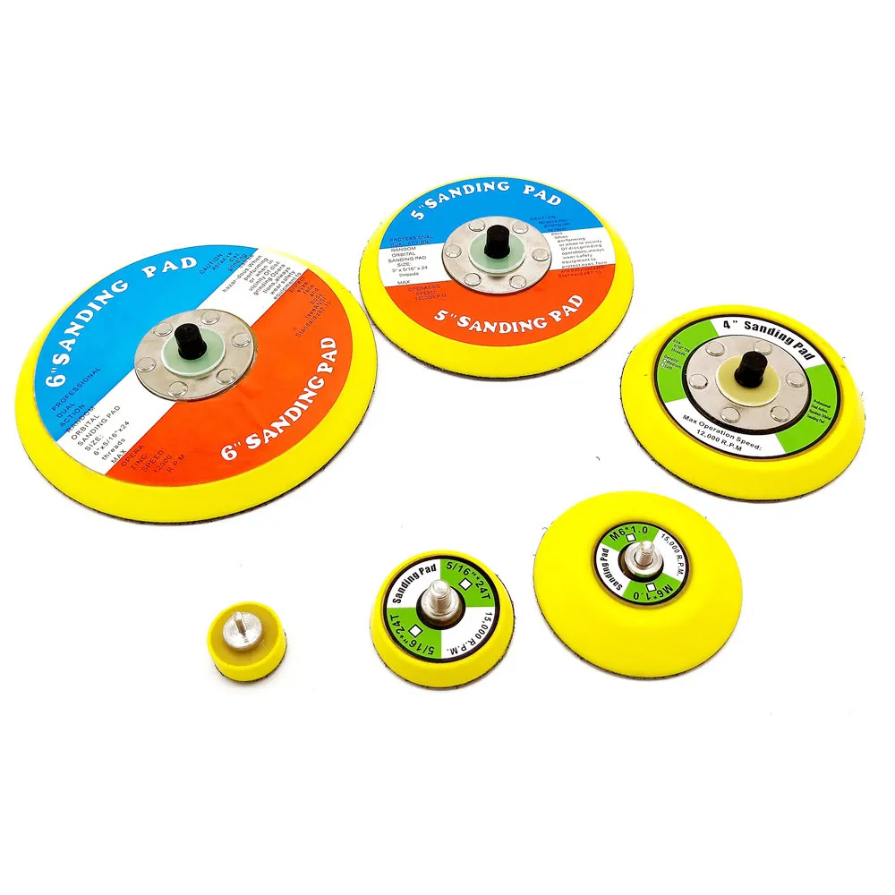 150mm Dual Action Hook and Loop Backing Pad 6Inch Abrasive Disc 8 Holes Random Orbit Palm Sander