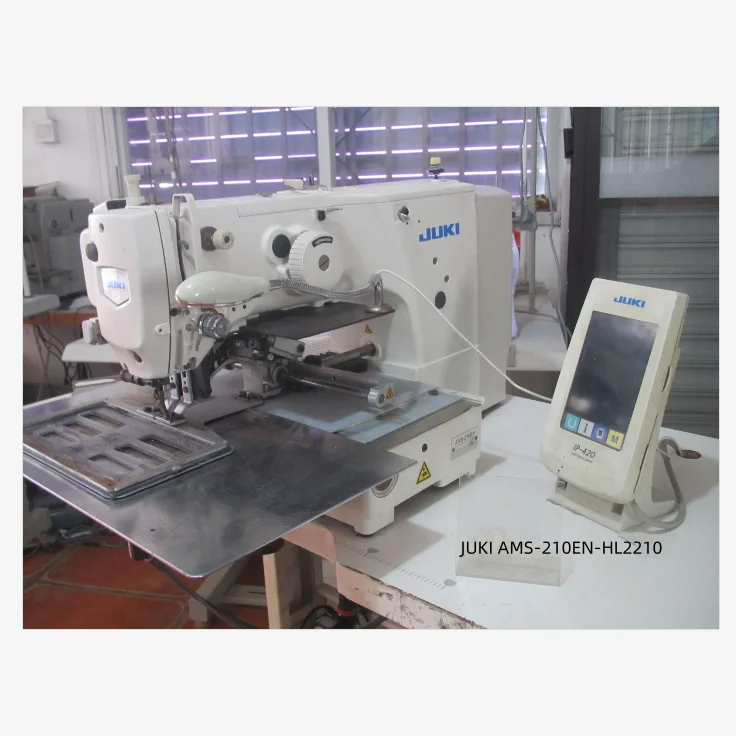 Used JUKIs AMS-210EN-2210 Programmable Pattern Sewing Machine Computer-controlled Cycle Machine with Input Function