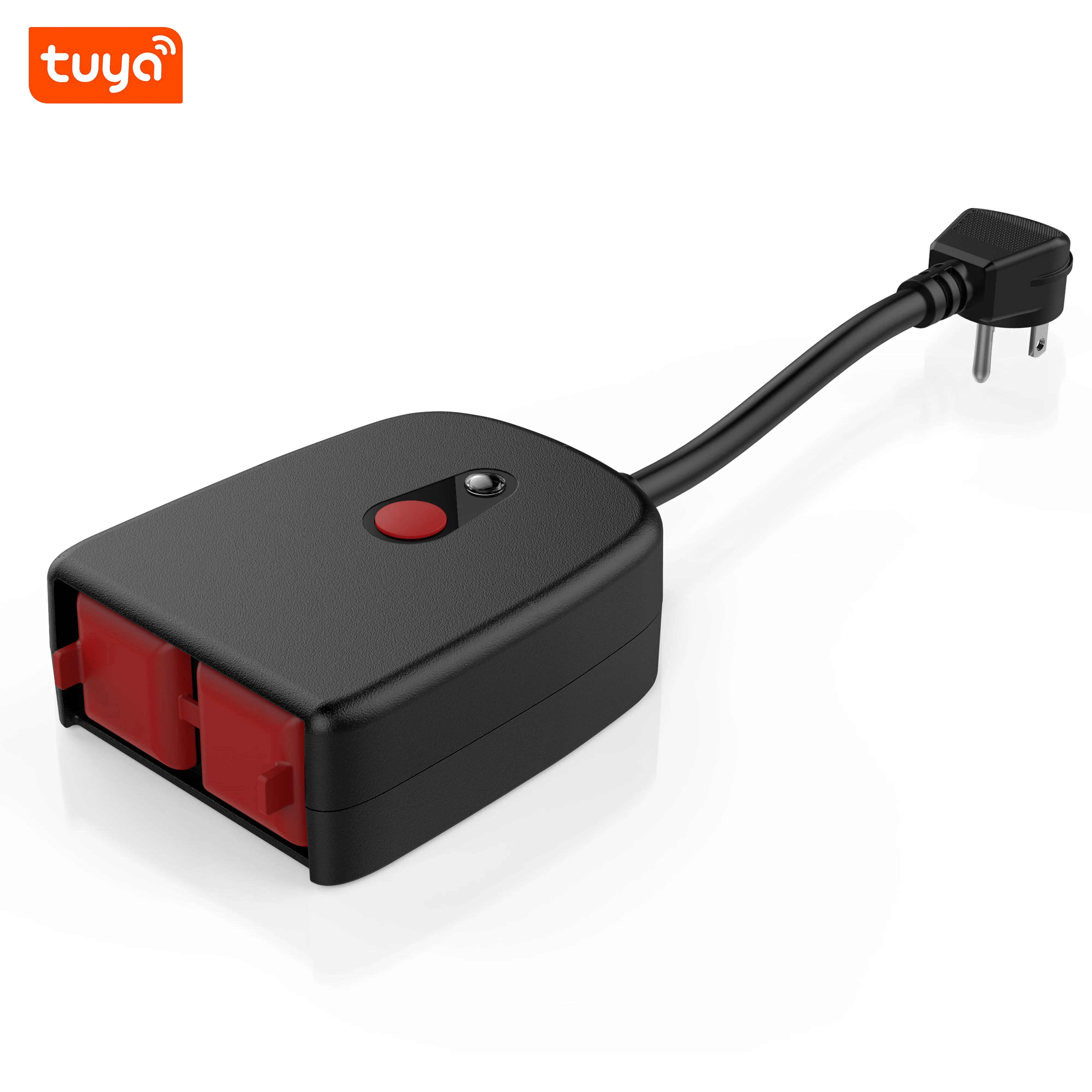 US Smart Voice Control Timer Plug 2 Outlet Wifi Dimmer Waterproof Outdoor&Indoor Plug Socket