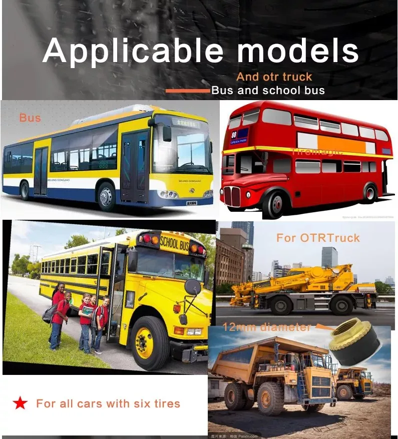 Digital Truck Tire Pressure Monitoring System Tpms for 4-6-8-10-12-14-16-18-22 Wheels Tire Pressure Sensor