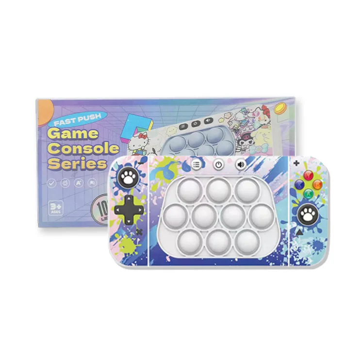 Montessori Sensory Push Bubble Toy Handheld Whack-a-Mole Fidget Cute Electronic Pop Game for Stress Relief Educational