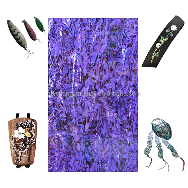 DB056 Crushed Abalone Shell Sliced Paua Shell Studs Shells Sheets
