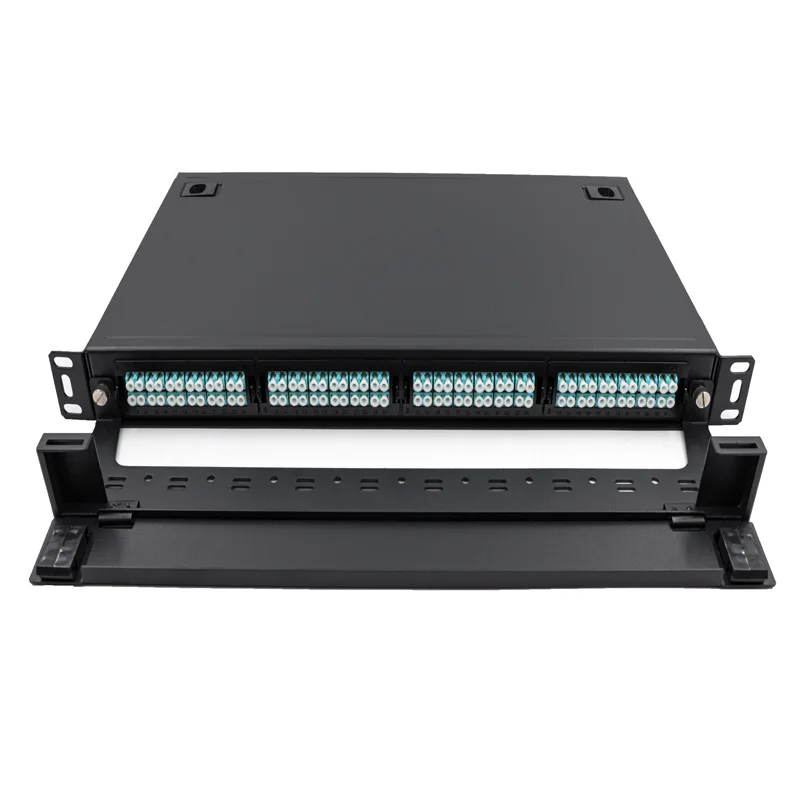 Высокоплотная фиксированная 1U 19-дюймовая стойка ODF волоконно-оптическая MPO-панель