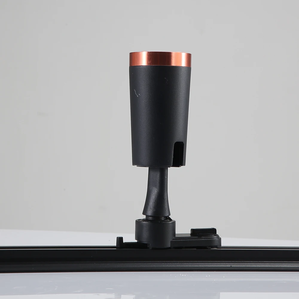 2021 popular design high quality GU10 rail spotlight black commercial track light