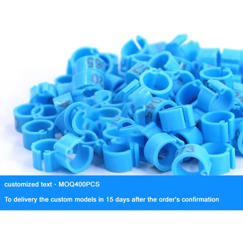 5000 PCs Birds Foot Rings Inner Diameter 8mm Plastic Clip Ring Pigeon Quail Foot Ring