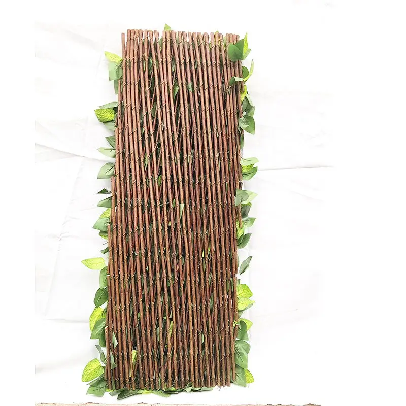 Garden Artificial Screening Expanding Trellis Wall Fence Privacy Ivy Leave