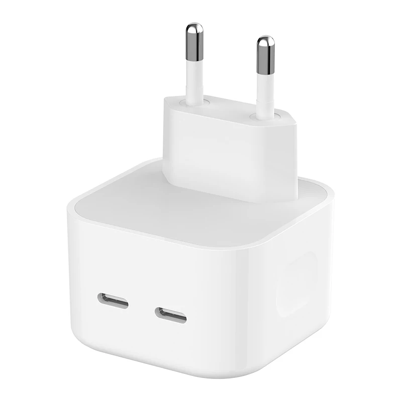 Original wholesale USB Wall Charger, 35W/45W USB Plug Dual USB C Port Power Adapter Charging Block Charger Cube