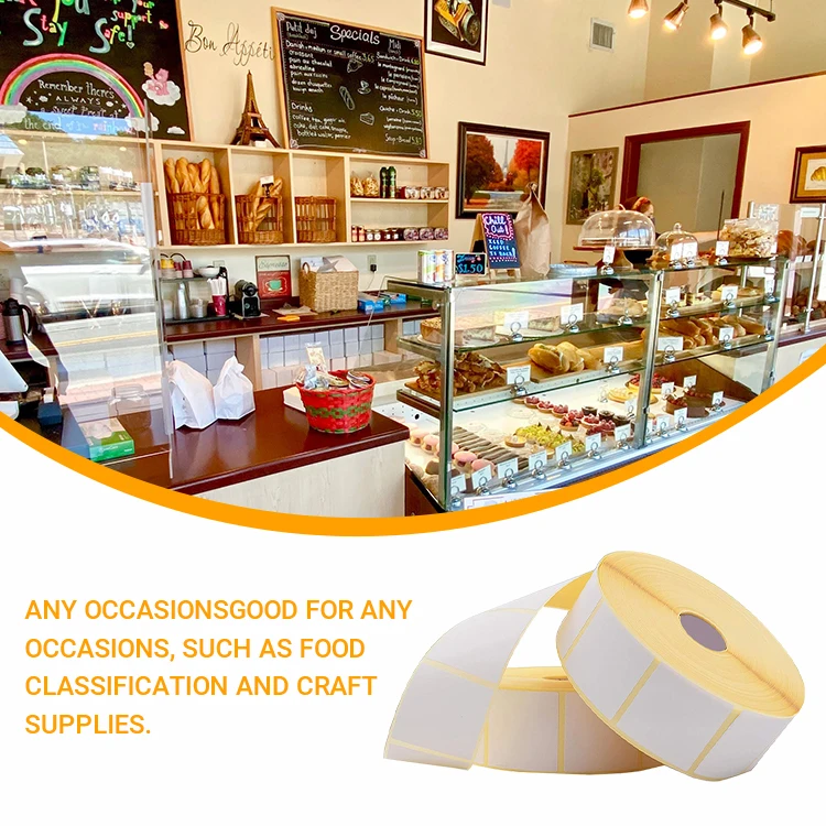 Wholesale 3 Layer Laundry tearproof thermal label 4 x 4 4x6 Inch Raw Material Supplier For wifi thermal label printer