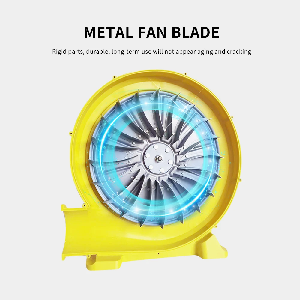 high quality fan motor and sturdy metal fan blade portable inflatable air blower for inflatables decoration