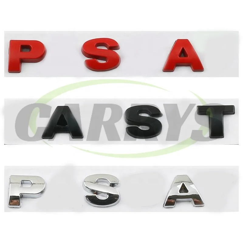 3D Metal Car Rear Trunk Badge Letters Sticker For PASSAT JETTA Beetle
