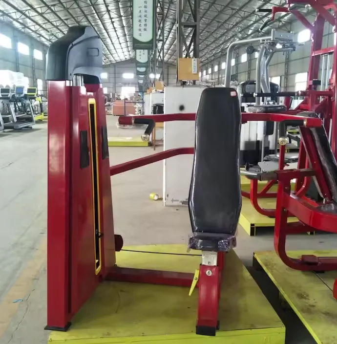 2024 factory Heavy Duty Gym Equipment Commercial Seated Shoulder Press Pin Load Selection Machine For Strength Training
