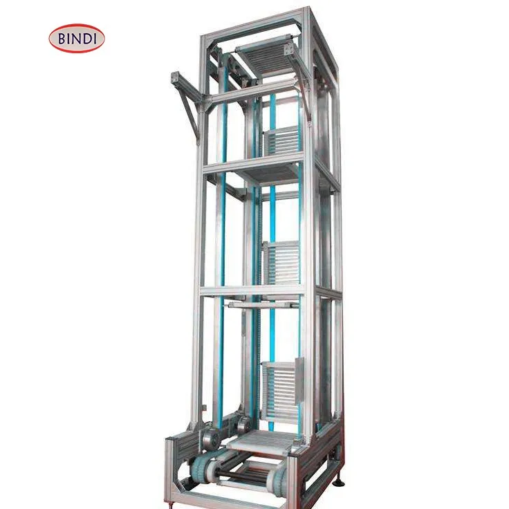 Vertical Lift Conveyor  used to elevate or lower containers