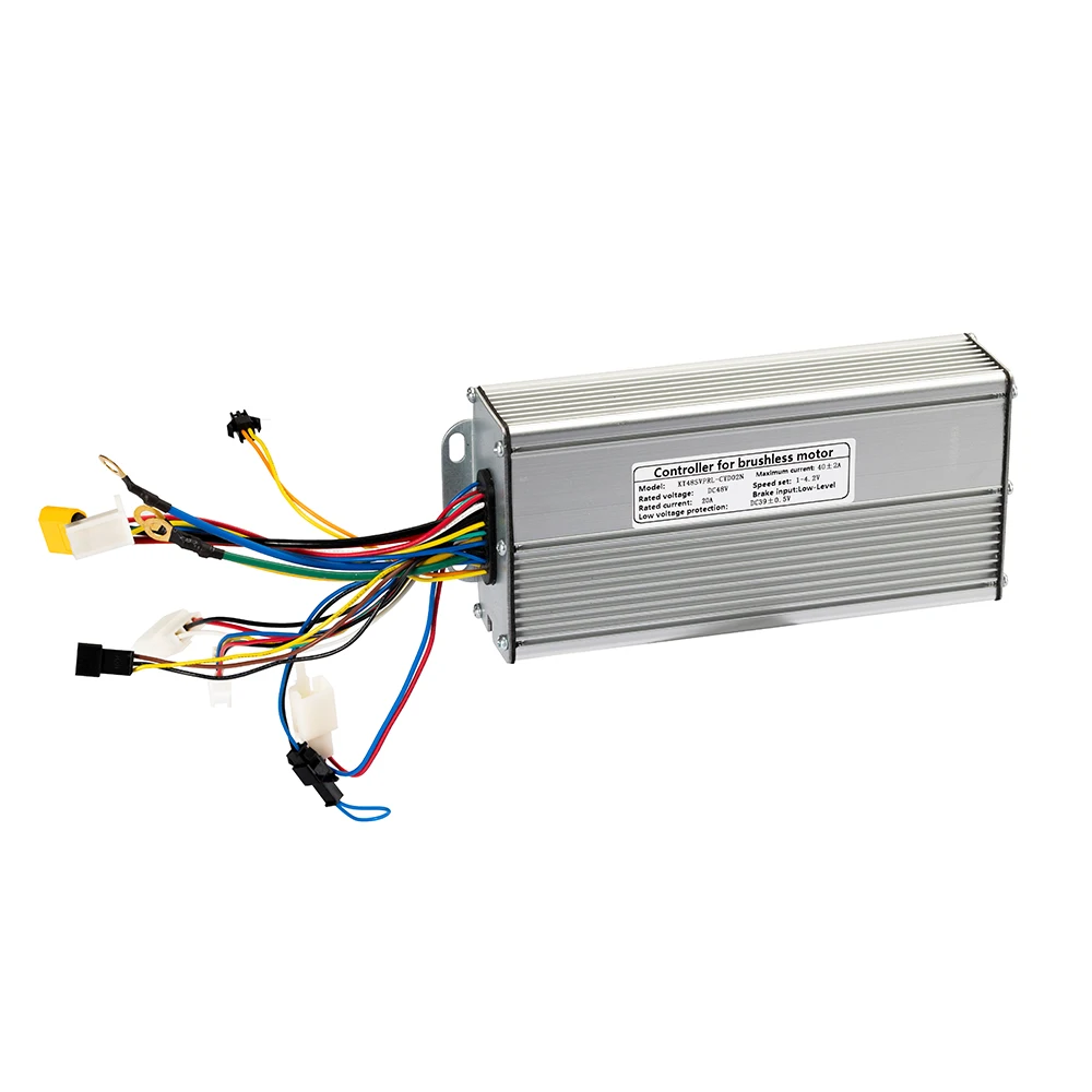 ChamRider,Sinewave-Electric Bike Sensorless Controller, KT Controller, Dual Mode, 36V, 48V, 250W, 350W, 500W, 750W, 1000W, 1500W