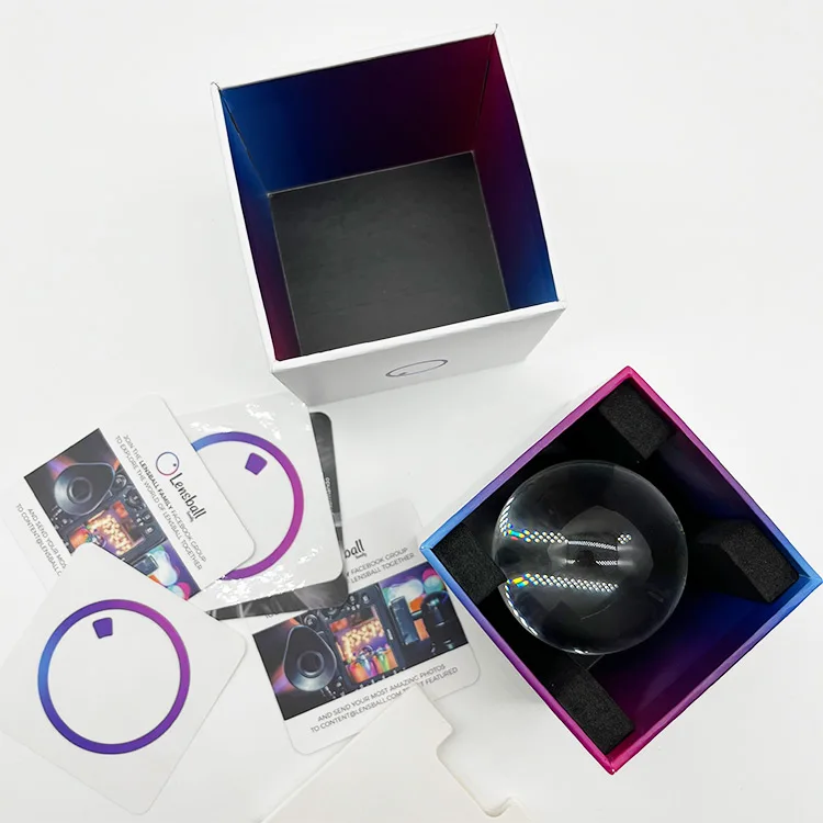 Premium Square Shape Telescoping Raphe Packaging Box Handmade 2 Pieces Lid and Base Custom Design Cardboard With Sponge Insert