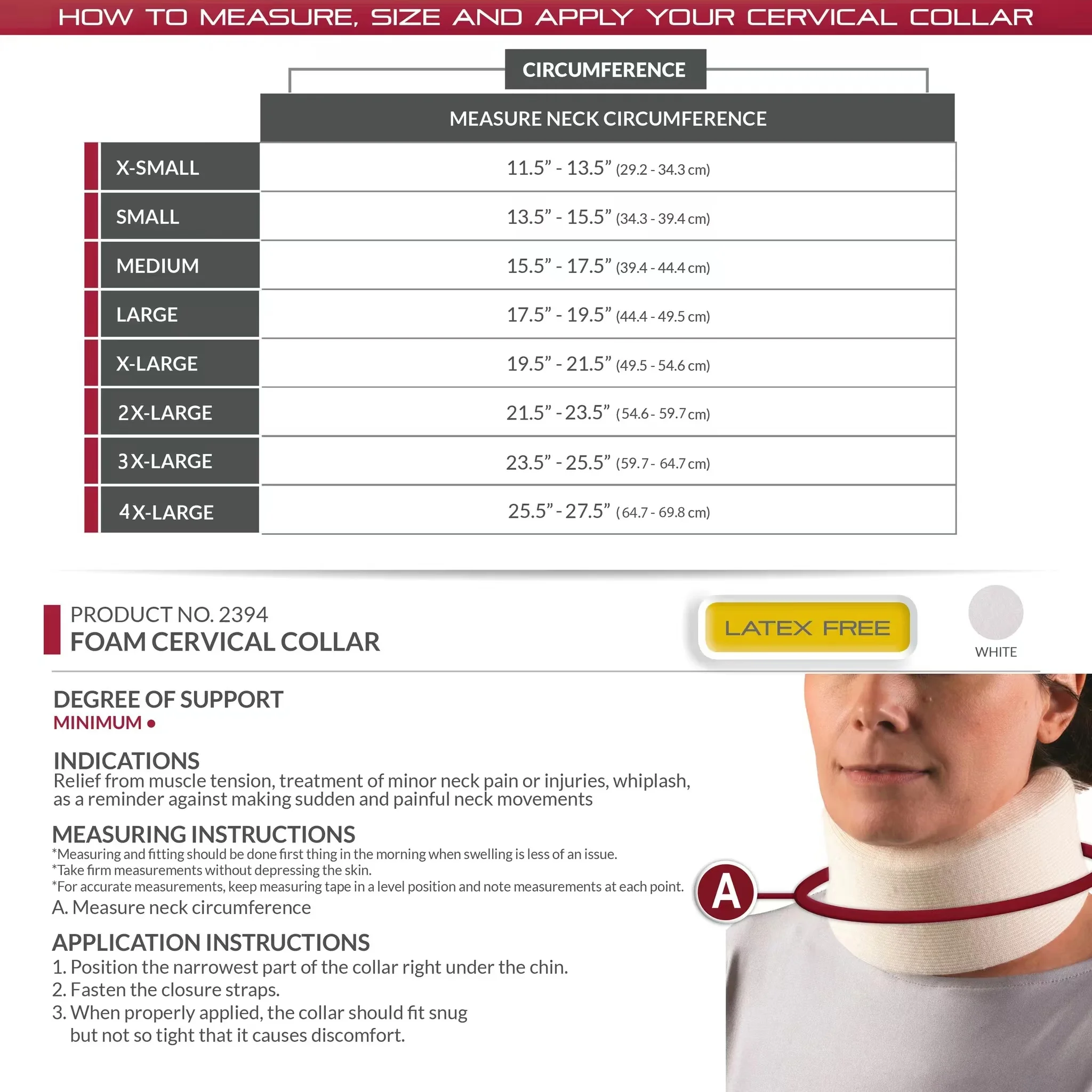 Neck Care Orthopedic Breathable Neck Brace Herniated Cervical Disc Minor Neck Pain Soft Foam Cervical Collar