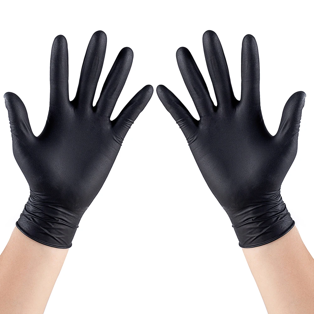 4 mil black disposable nitrile gloves nitrile examination gloves nitrile gloves black