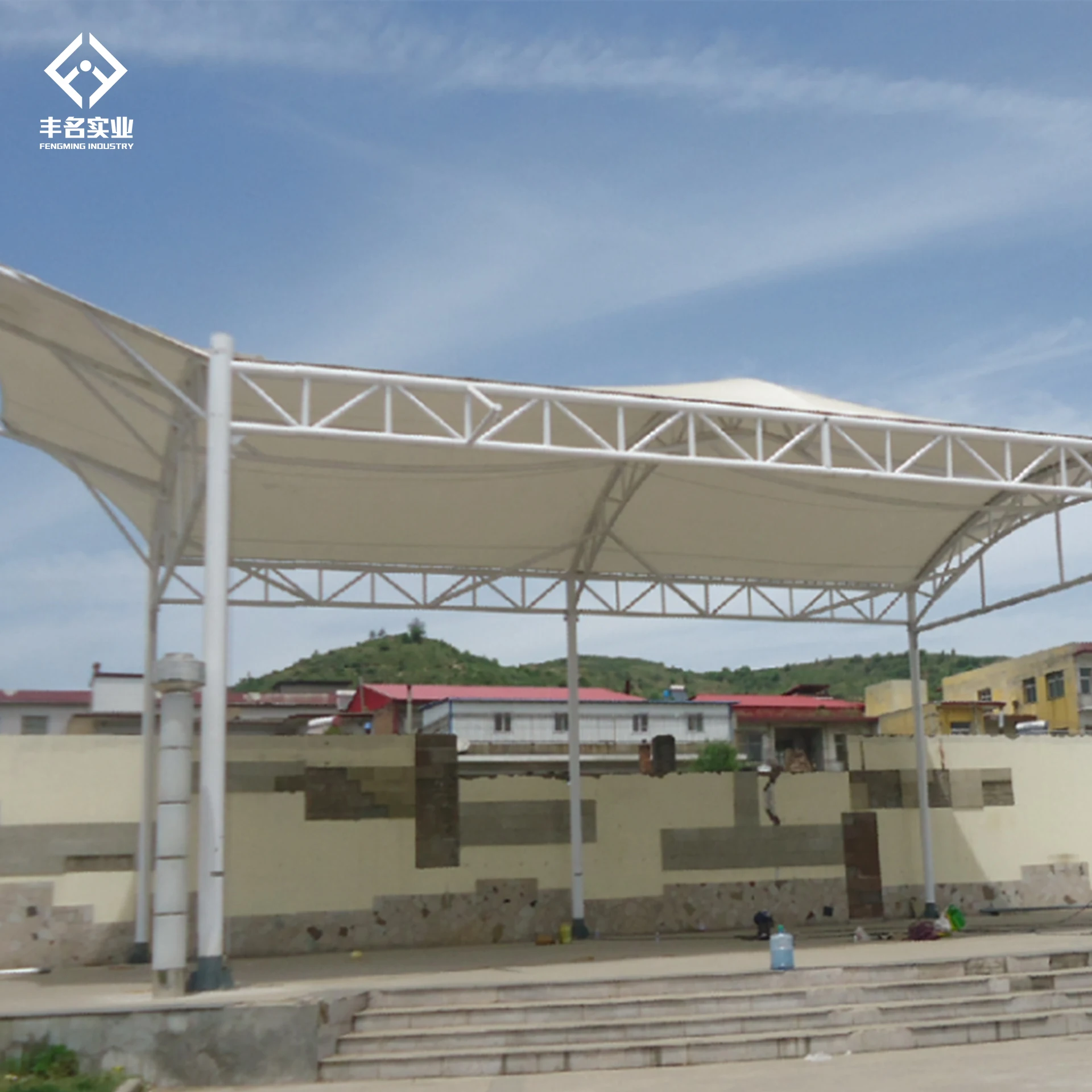membrane structure building Ptfe/Pvdf/ETFE customizable tensile membrane structure