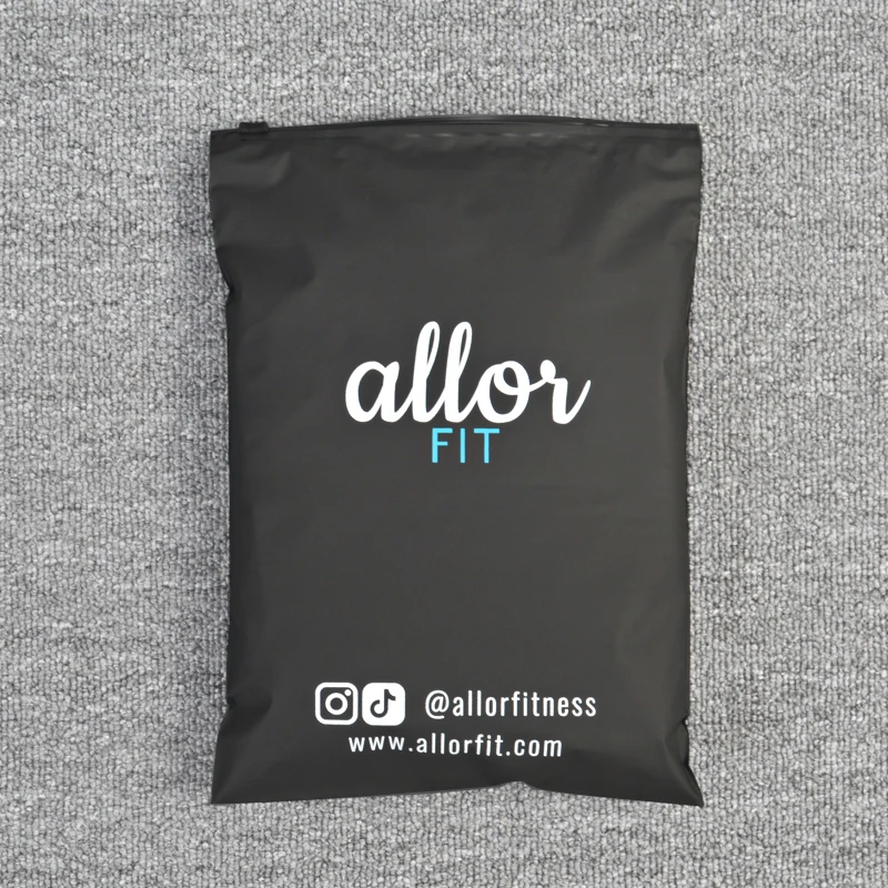 custom logo zipper bag custom clothes design frosted plastic slider zipper bag apparel t shirt frosted zipper bag black zip