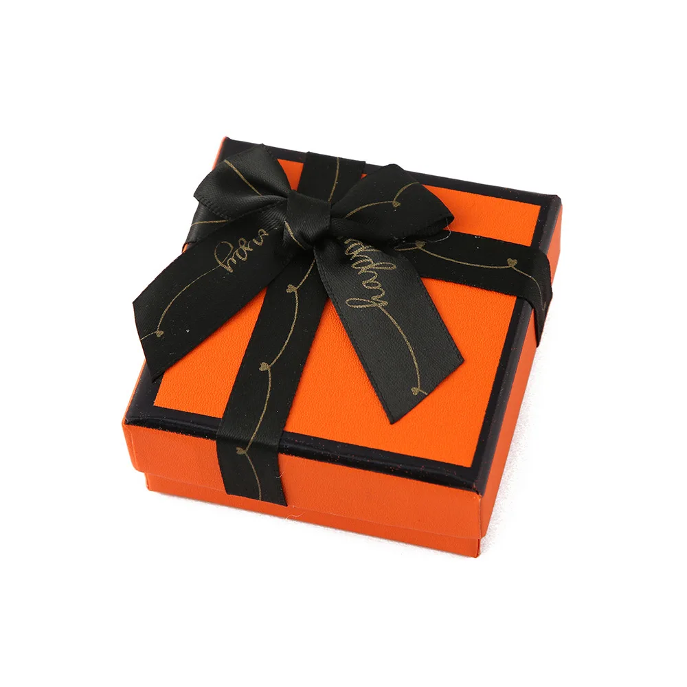 Hot Sale Wholesale Luxury Custom logo Paper Packaging Gift Jewelry Box with Bow and Bag