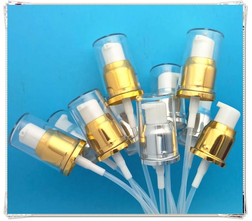 20/410 Cosmetic rose gold cream lotion pump with plastic AS cap