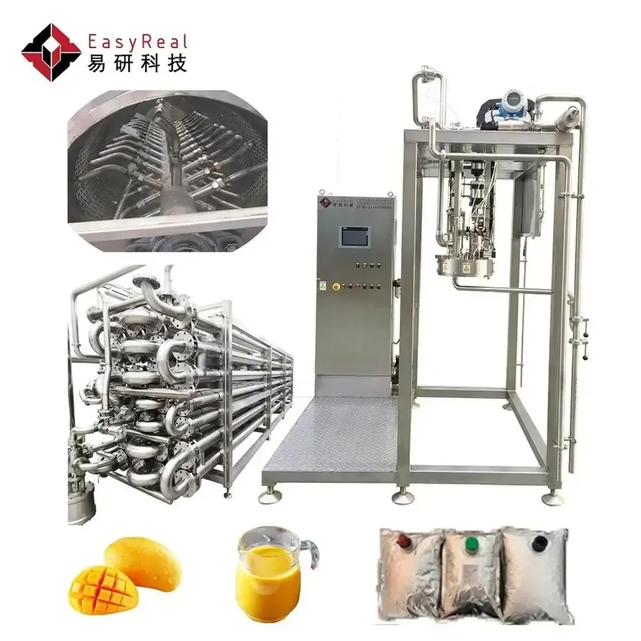 High Efficiency Single Head 220 Liter Fruit Juice Apple Jam Concentration Aseptic Filling Machine