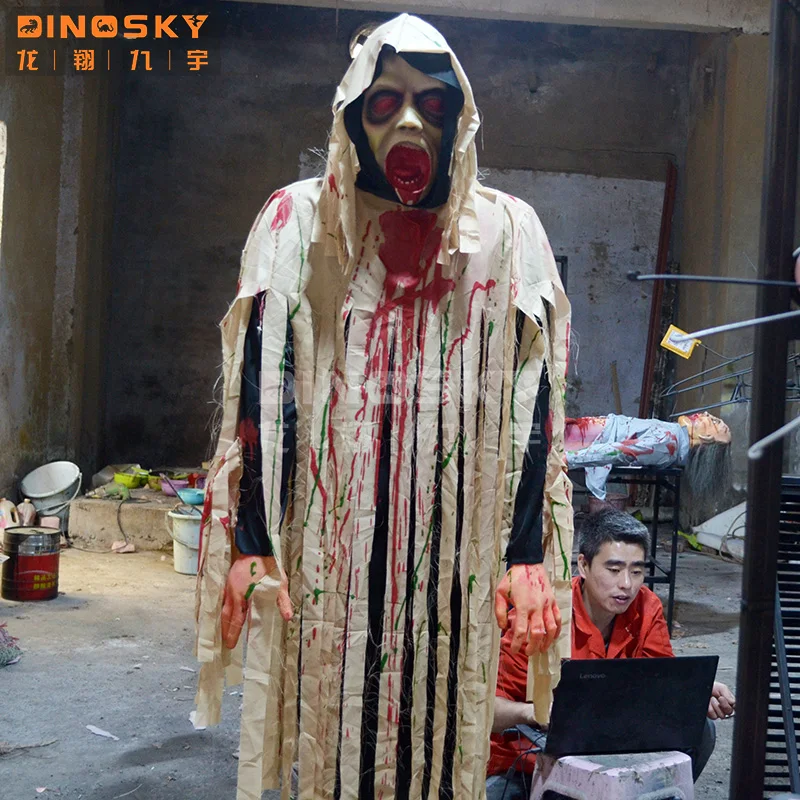 Haunted house props Struggle female ghost for Halloween party