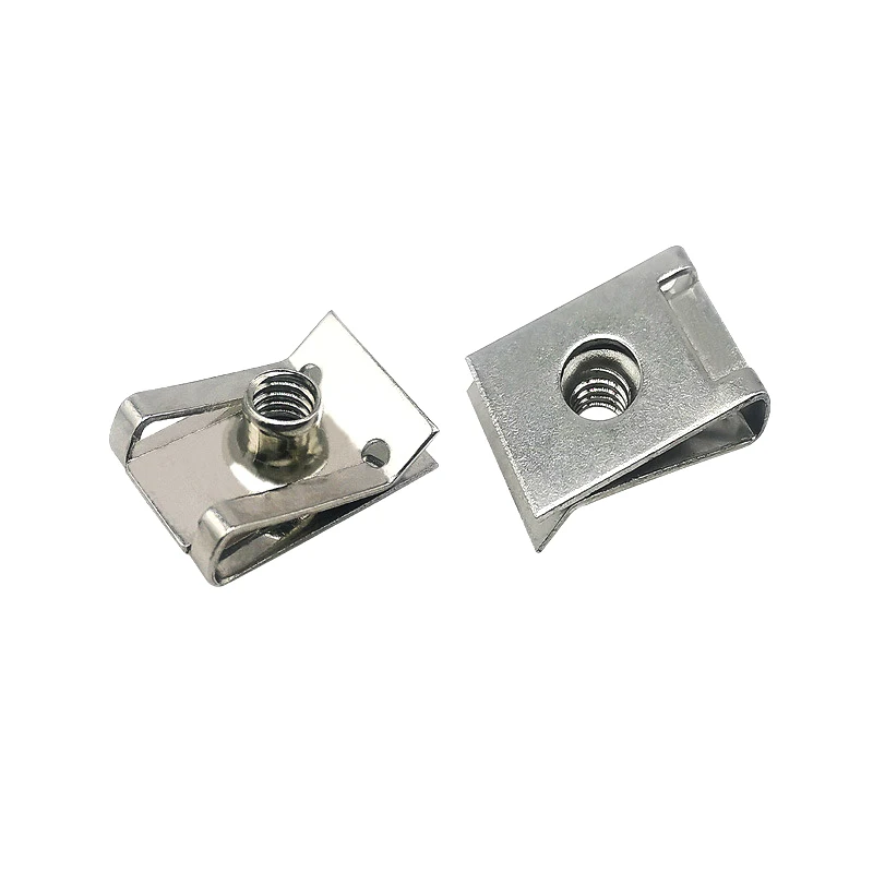 M4/M5/M6/M8/M10 Stainless Steel Leaf Plate Spring Speed Clamping Nuts Lock Nut U Spring Clip Nut