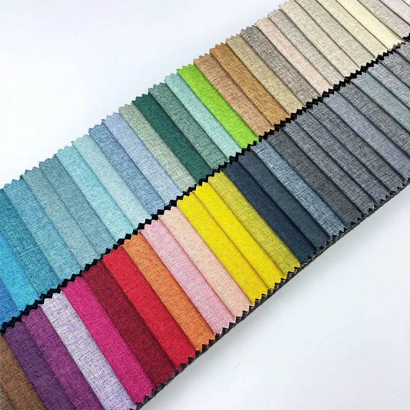 Linen stock fabric weaving cushion material polyester fabric upholstery fabrics turkey