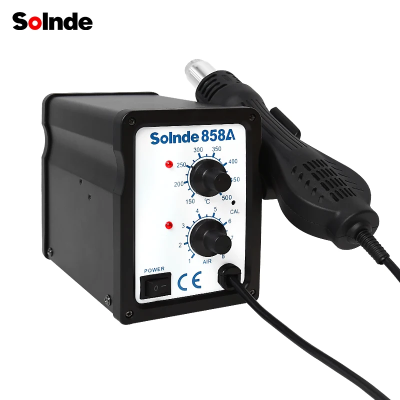 SLD-858A горячий воздух паяльная станция estacion de calor станция de soudure воздуха под давлением от пыли chaud SMD Термовоздушная паяльная станция