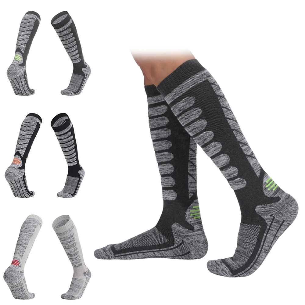 Calcetines Snowboarding Thermal Men Extra Padded Ski Sock Trekking Warm Thick Hiking Long Tall Sport Athletic Socks For Winter