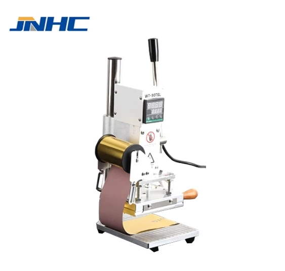 Leather Embossing Heat Press Machine Small Manual Digital Hot Stamping Machine For Wood PVC Paper Custom Logo Stamp