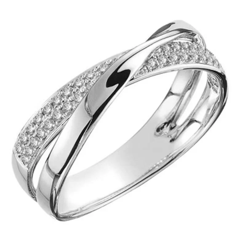 2024 trendy wholesale high quality alloy silver engagement diamond wedding jewelry gift ring stainless steel