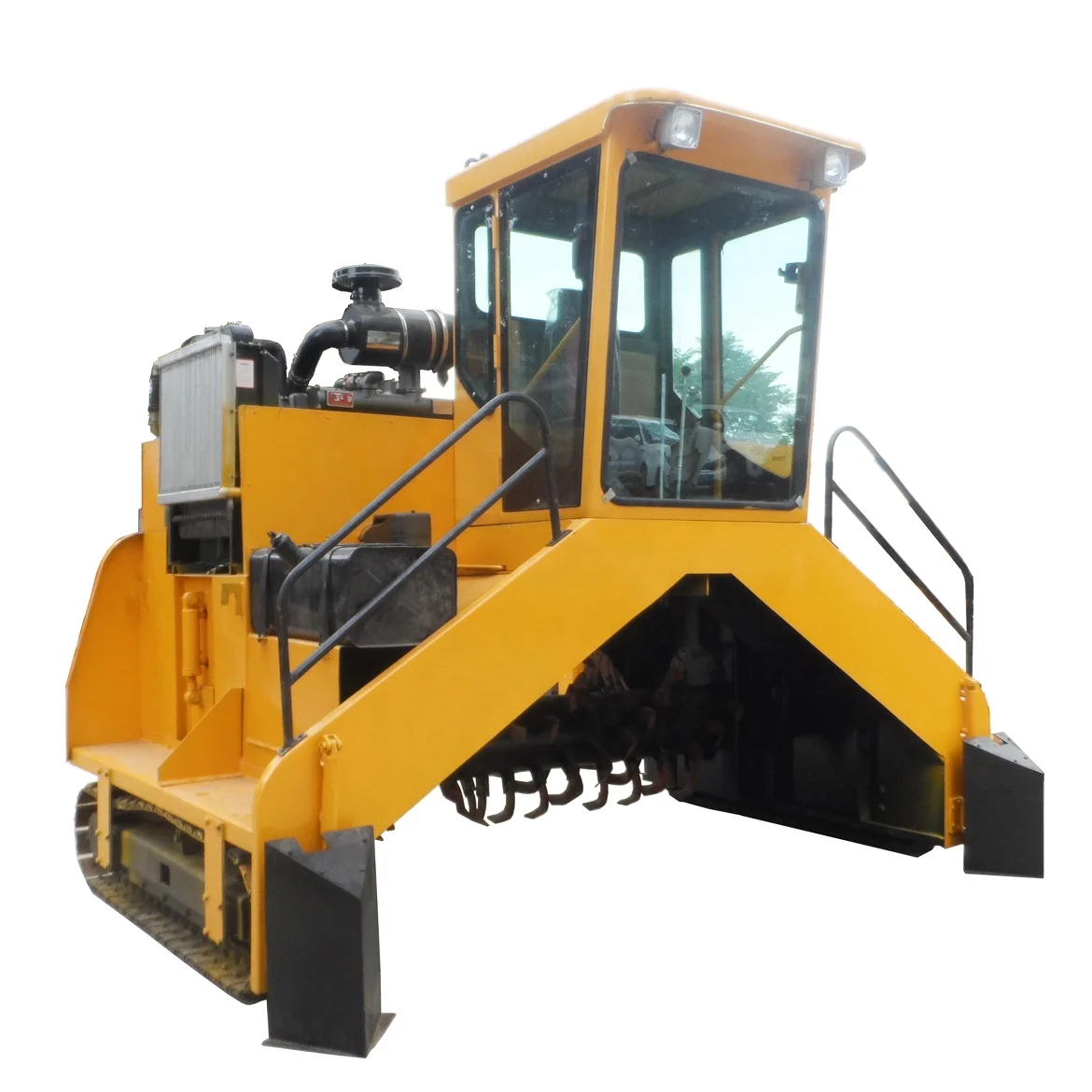 chicken manure compost / organic waste composting machine / chicken waste disposal equipment